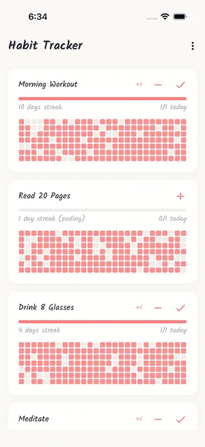 Goal4 — Habit grids